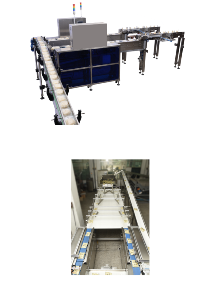 Pre-packed noodle auto aligning & conveying system