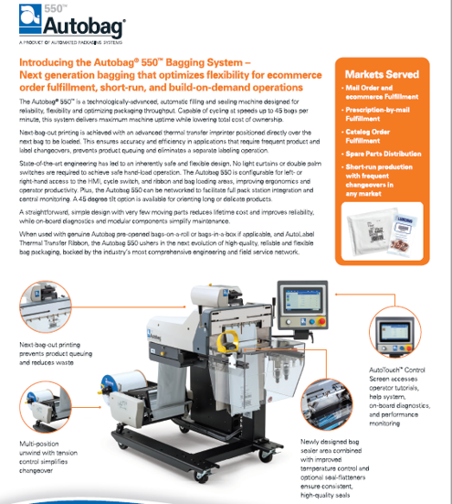 Autobag 550 Bagging System